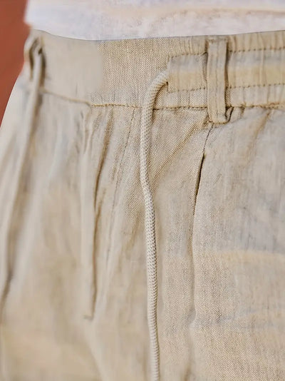 Van Vliet™ | Linnen Broek met Trekkoord