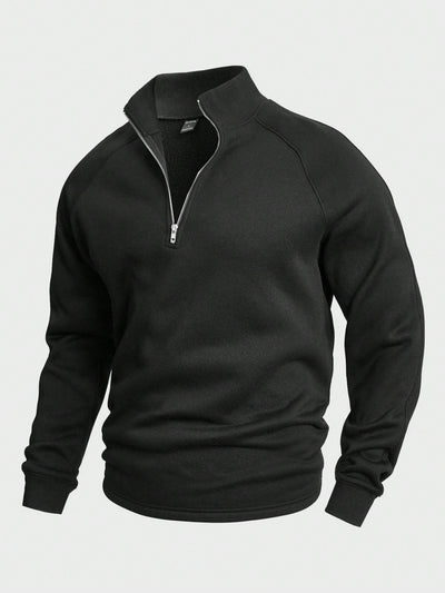 Antonio™ | casual trui met halve rits
