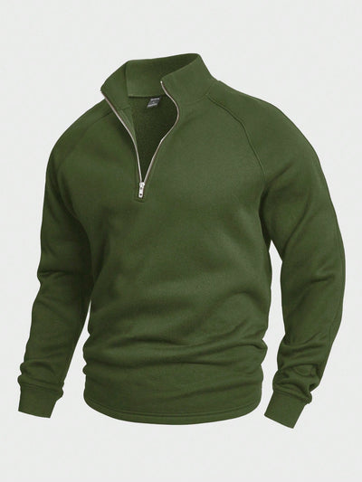 Antonio™ | casual trui met halve rits
