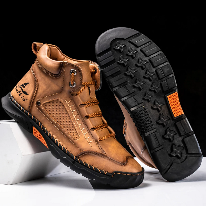 St. Moritz leren hoge schoenen