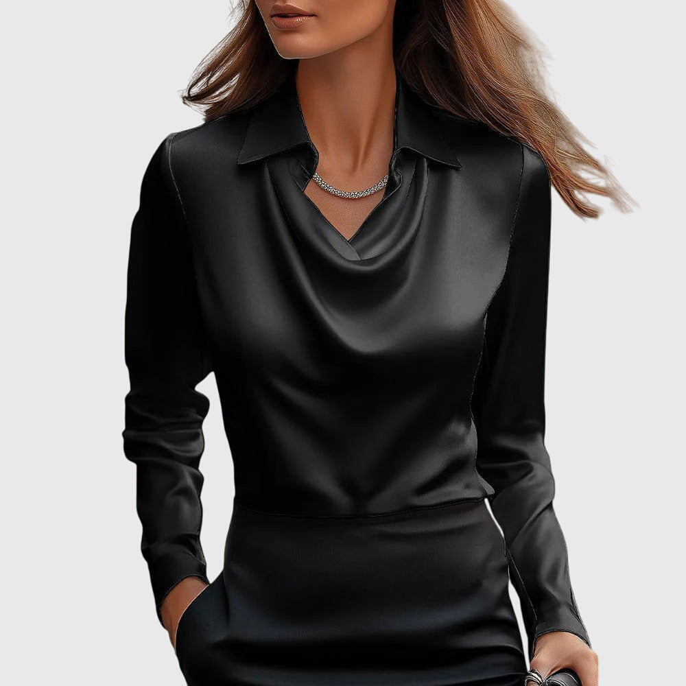 ELLA ™ | Elegante satijnen blouse