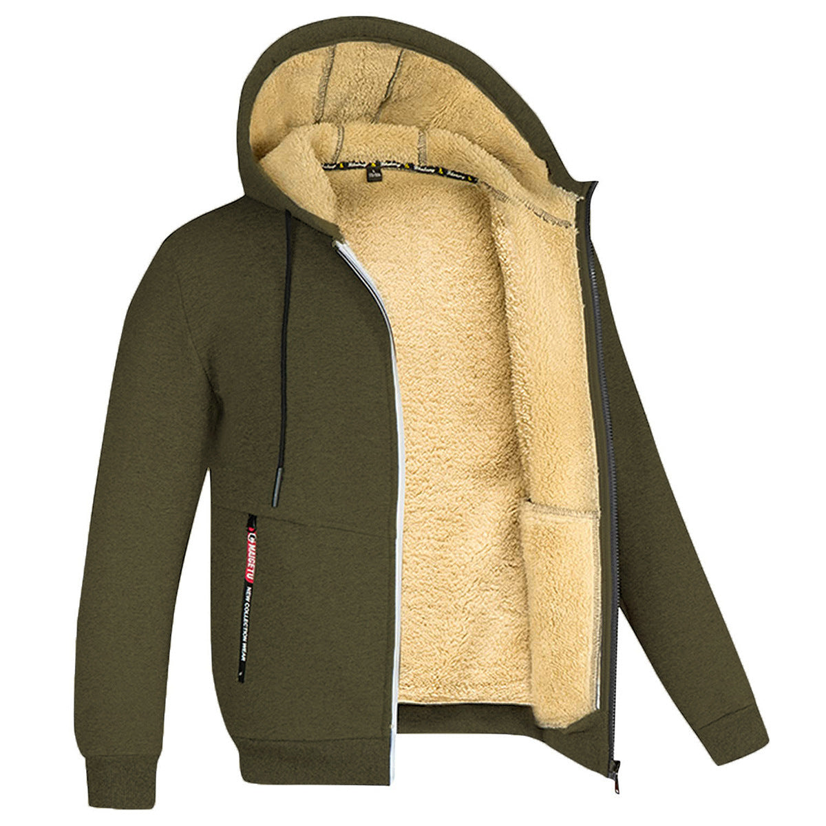 Coen - Heren winterjas met capuchon en fleece