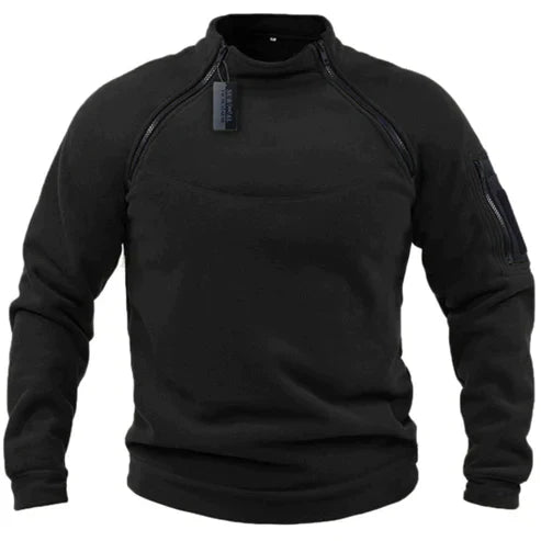 Jomartson - Fleecetrui in militaire stijl
