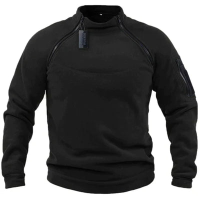 Jomartson - Fleecetrui in militaire stijl