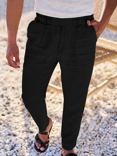 Van Vliet™ | Linnen Broek met Trekkoord
