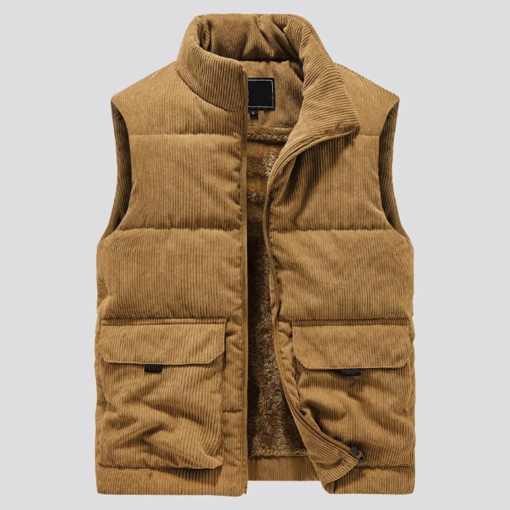 Corduroy wintervest