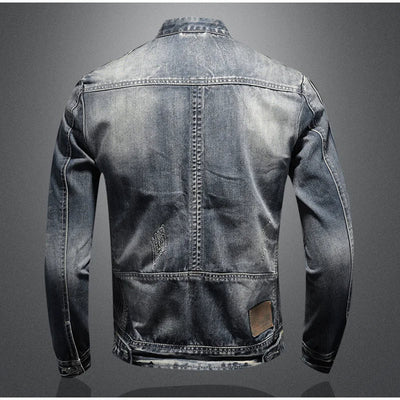 Casual denim winterjas
