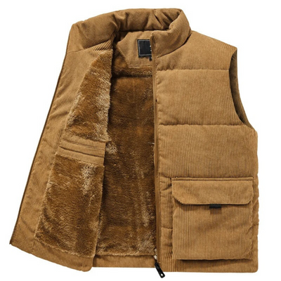 Corduroy wintervest
