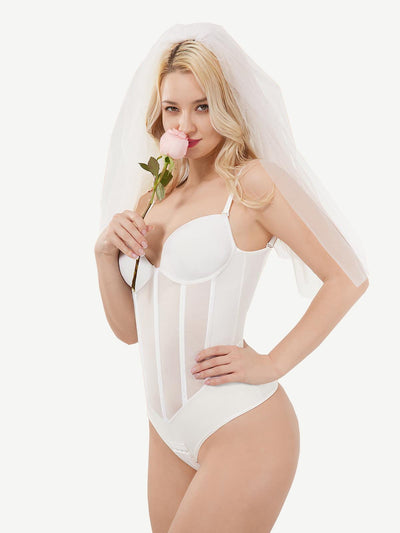 Bloom ™ |  Open Back Nylon Bodysuit