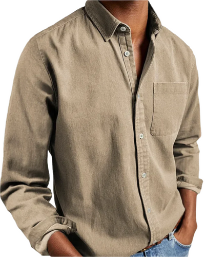 ALVISO – Casual Heren - Overhemd met Zachte Katoenmix