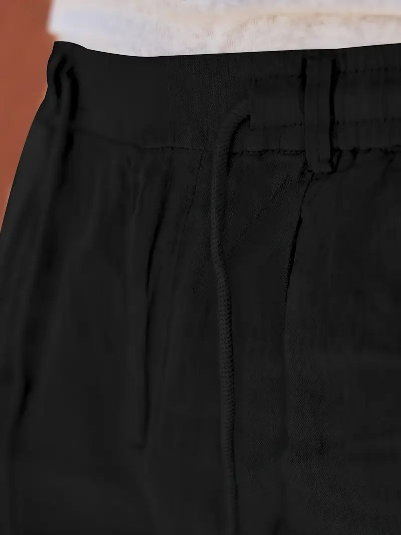 Van Vliet™ | Linnen Broek met Trekkoord