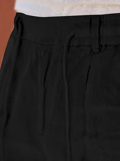 Van Vliet™ | Linnen Broek met Trekkoord