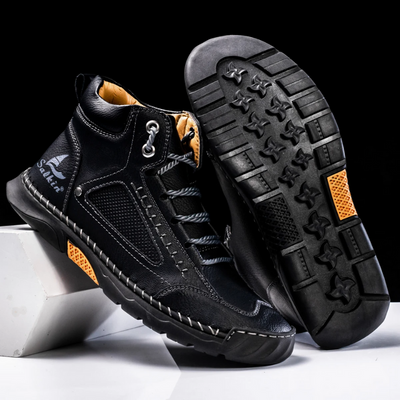 St. Moritz leren hoge schoenen