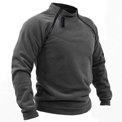 Jomartson - Fleecetrui in militaire stijl