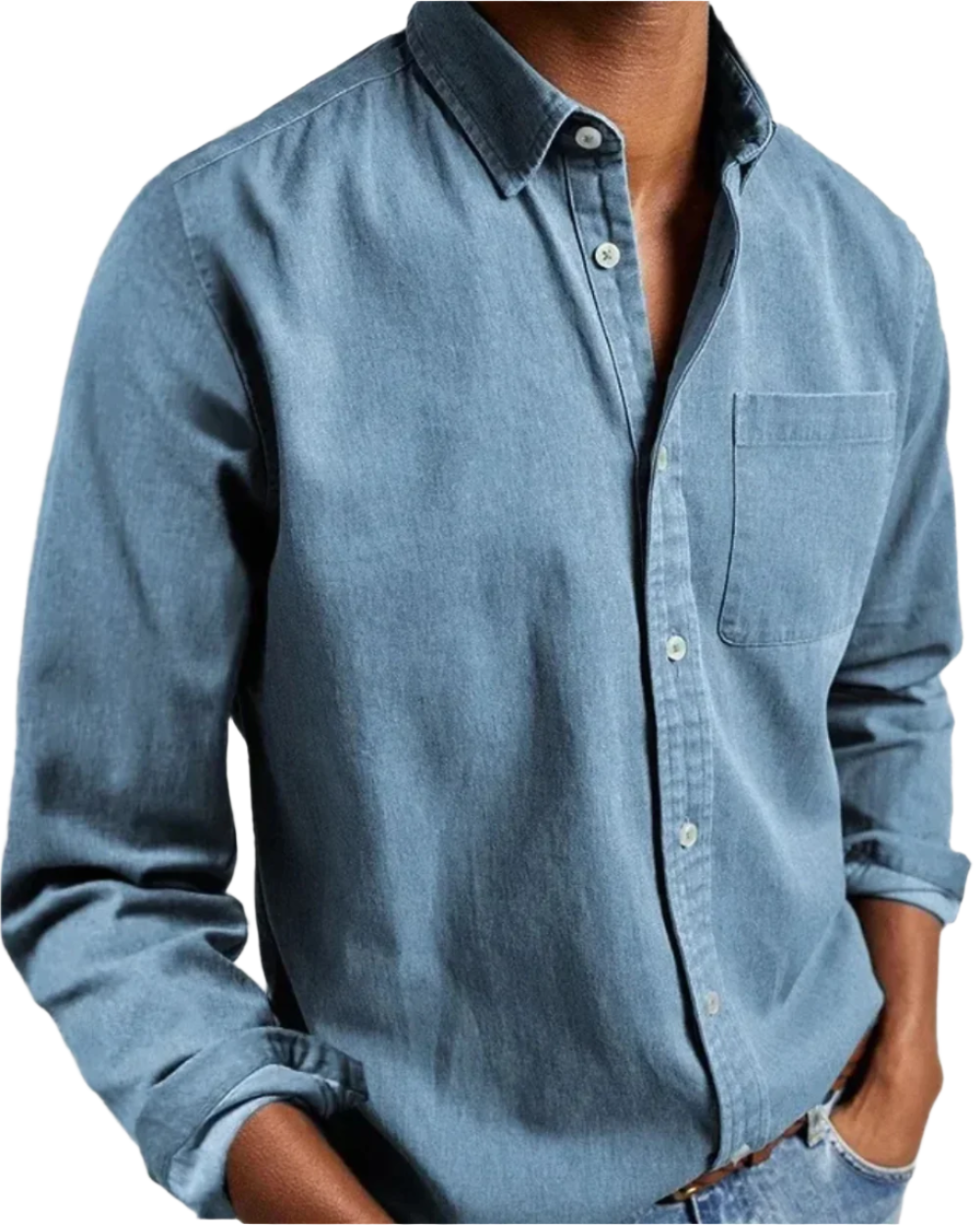 ALVISO – Casual Heren - Overhemd met Zachte Katoenmix
