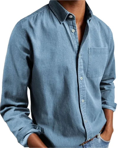 ALVISO – Casual Heren - Overhemd met Zachte Katoenmix