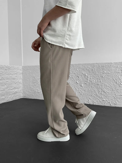 Van Vliet™ | Relaxte geribbelde broek