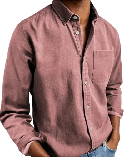 ALVISO – Casual Heren - Overhemd met Zachte Katoenmix