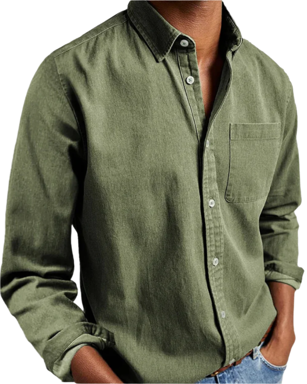 ALVISO – Casual Heren - Overhemd met Zachte Katoenmix