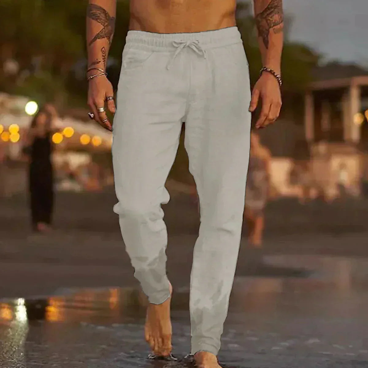 Van Vliet™ | Linnen strandbroek