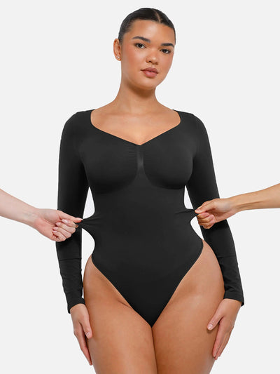 Bloom ™ | Long Sleeve Thong Bodysuit