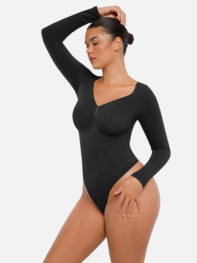 Bloom ™ | Long Sleeve Thong Bodysuit