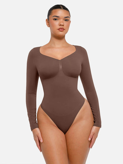 Bloom ™ | Long Sleeve Thong Bodysuit