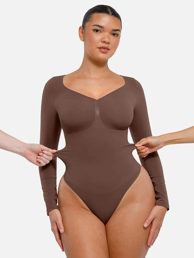 Bloom ™ | Long Sleeve Thong Bodysuit