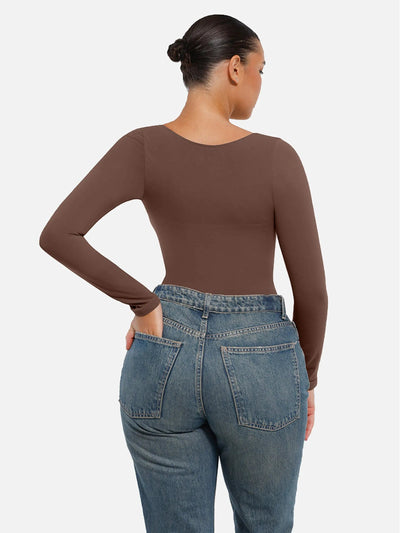 Bloom ™ | Long Sleeve Thong Bodysuit