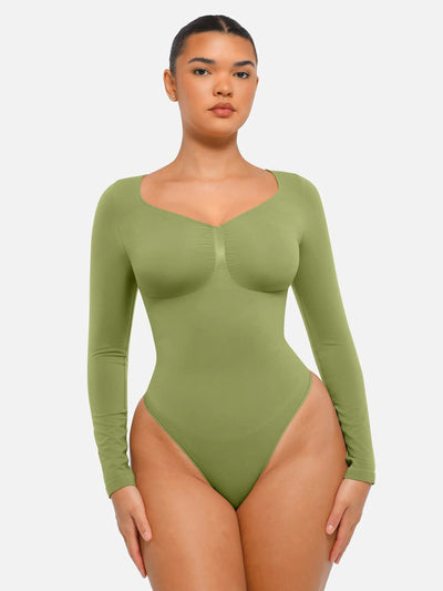 Bloom ™ | Long Sleeve Thong Bodysuit