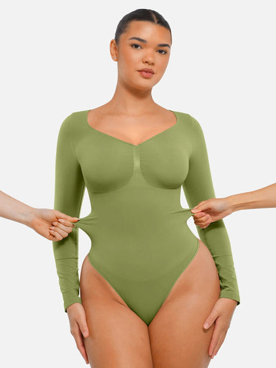 Bloom ™ | Long Sleeve Thong Bodysuit