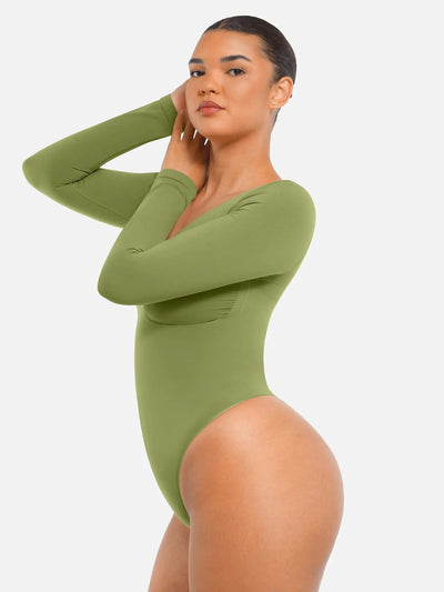 Bloom ™ | Long Sleeve Thong Bodysuit