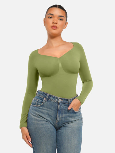 Bloom ™ | Long Sleeve Thong Bodysuit