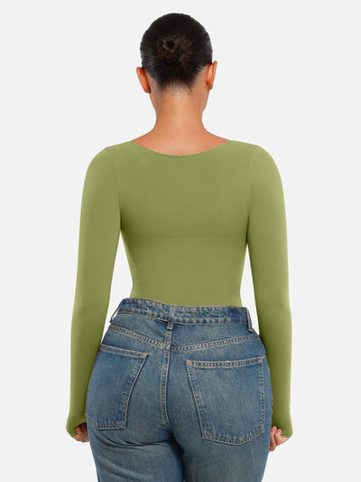 Bloom ™ | Long Sleeve Thong Bodysuit