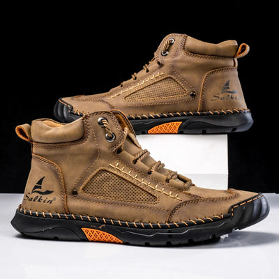 St. Moritz leren hoge schoenen