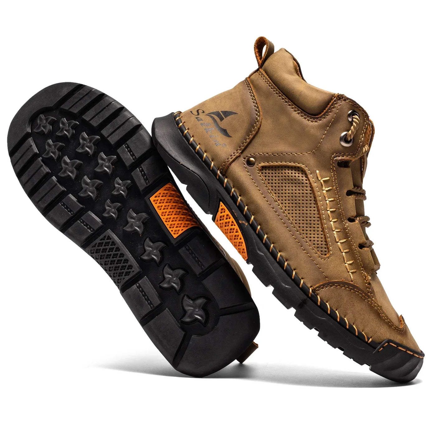 St. Moritz leren hoge schoenen