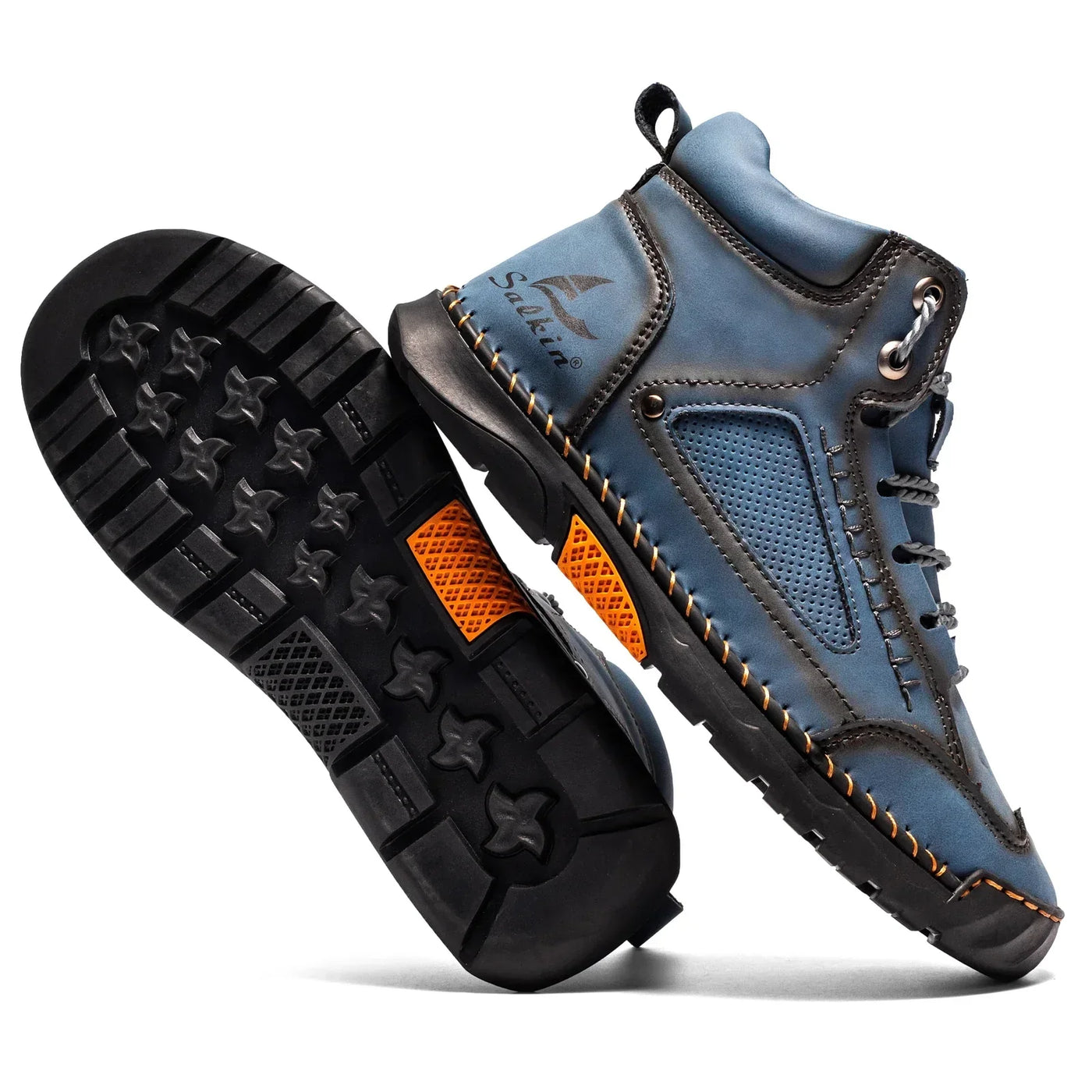 St. Moritz leren hoge schoenen