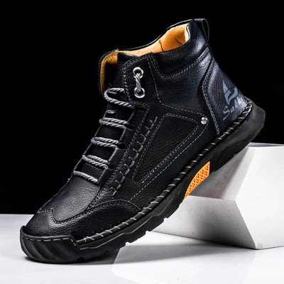 St. Moritz leren hoge schoenen