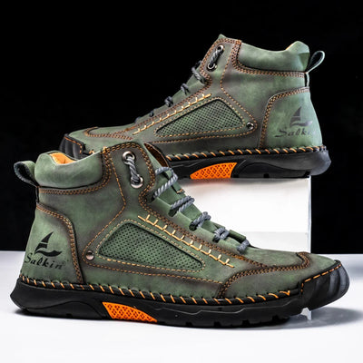 St. Moritz leren hoge schoenen