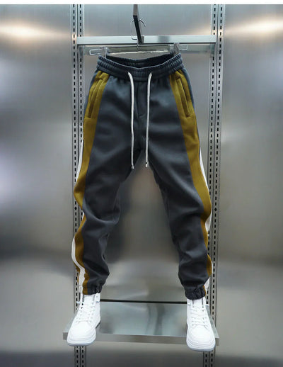 Van Vliet™ | Trendy broek met contrasterende strepen