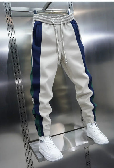 Van Vliet™ | Trendy broek met contrasterende strepen