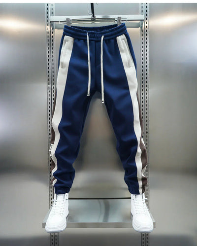 Van Vliet™ | Trendy broek met contrasterende strepen