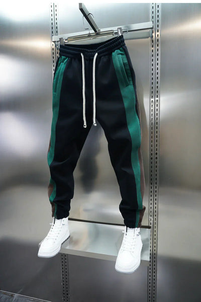 Van Vliet™ | Trendy broek met contrasterende strepen