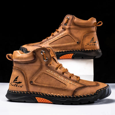 St. Moritz leren hoge schoenen