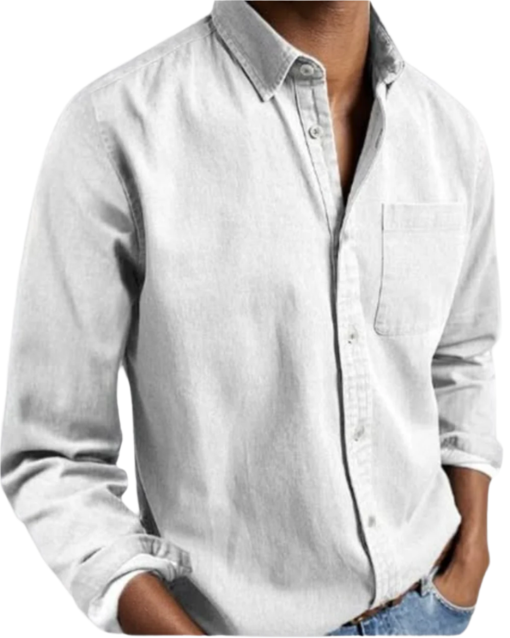 ALVISO – Casual Heren - Overhemd met Zachte Katoenmix