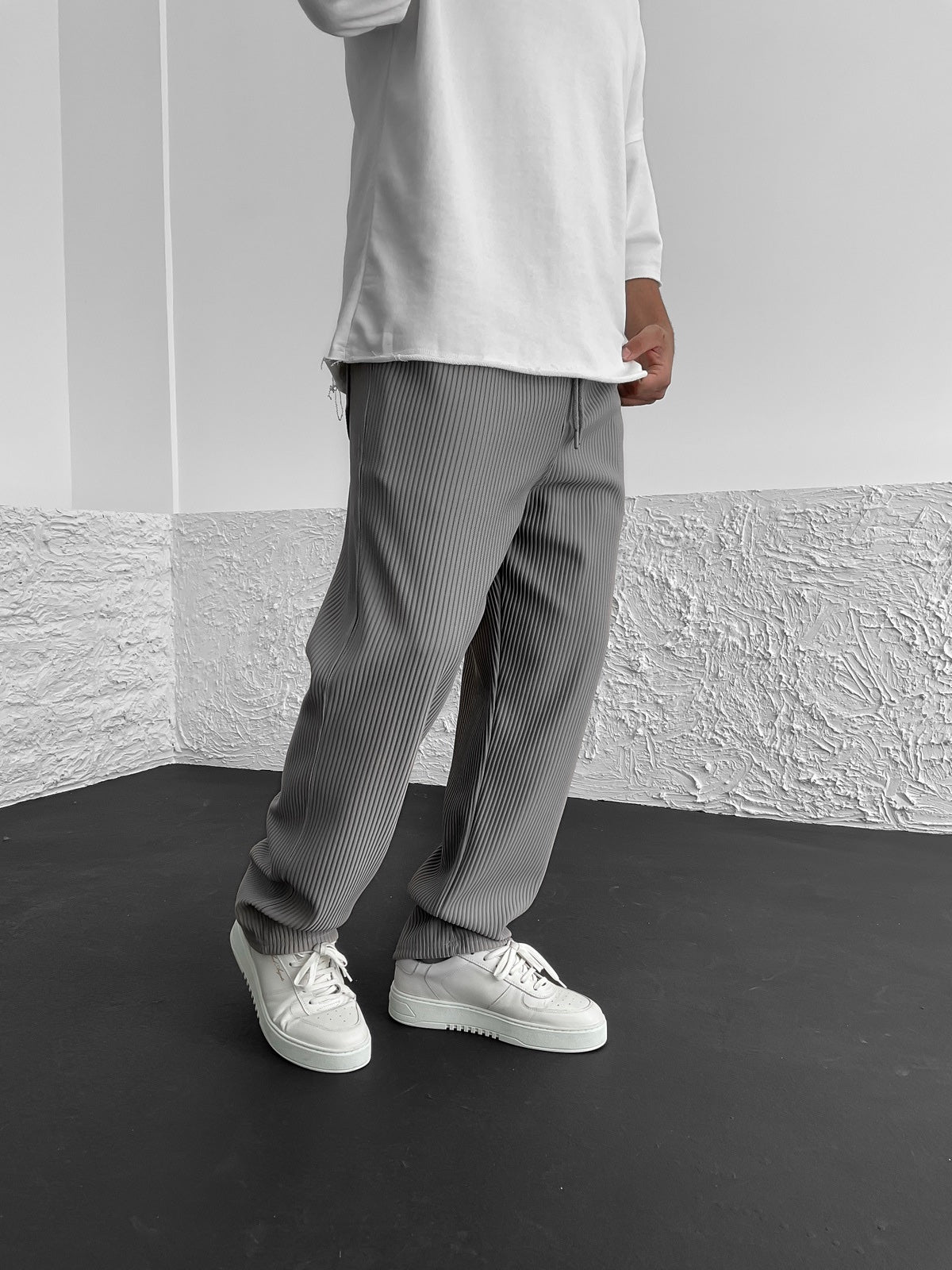 Van Vliet™ | Relaxte geribbelde broek