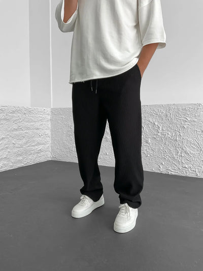 Van Vliet™ | Relaxte geribbelde broek