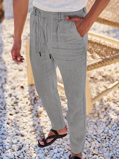 Van Vliet™ | Linnen Broek met Trekkoord