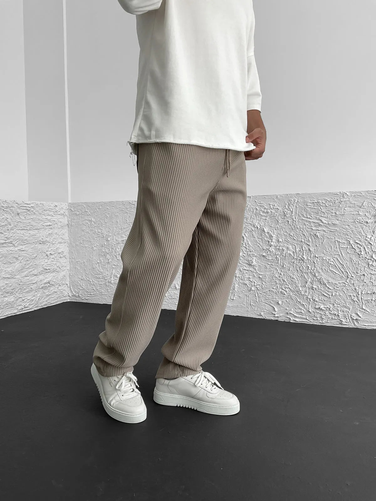 Van Vliet™ | Relaxte geribbelde broek