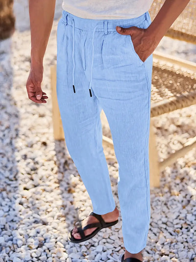 Van Vliet™ | Linnen Broek met Trekkoord